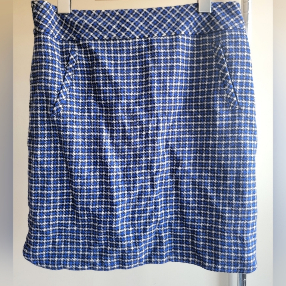 Talbot's Wool Blue Mini Skirt